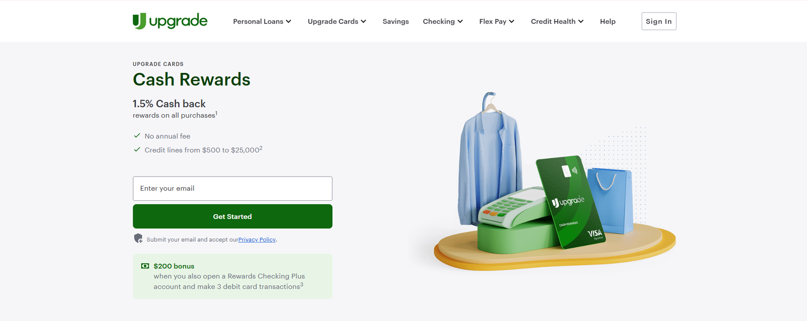 Upgrade credit line Credit Card